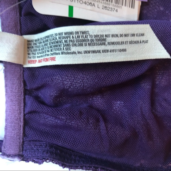 NWT Free People Lace Bandeau Bralette Purple - Picture 4 of 6